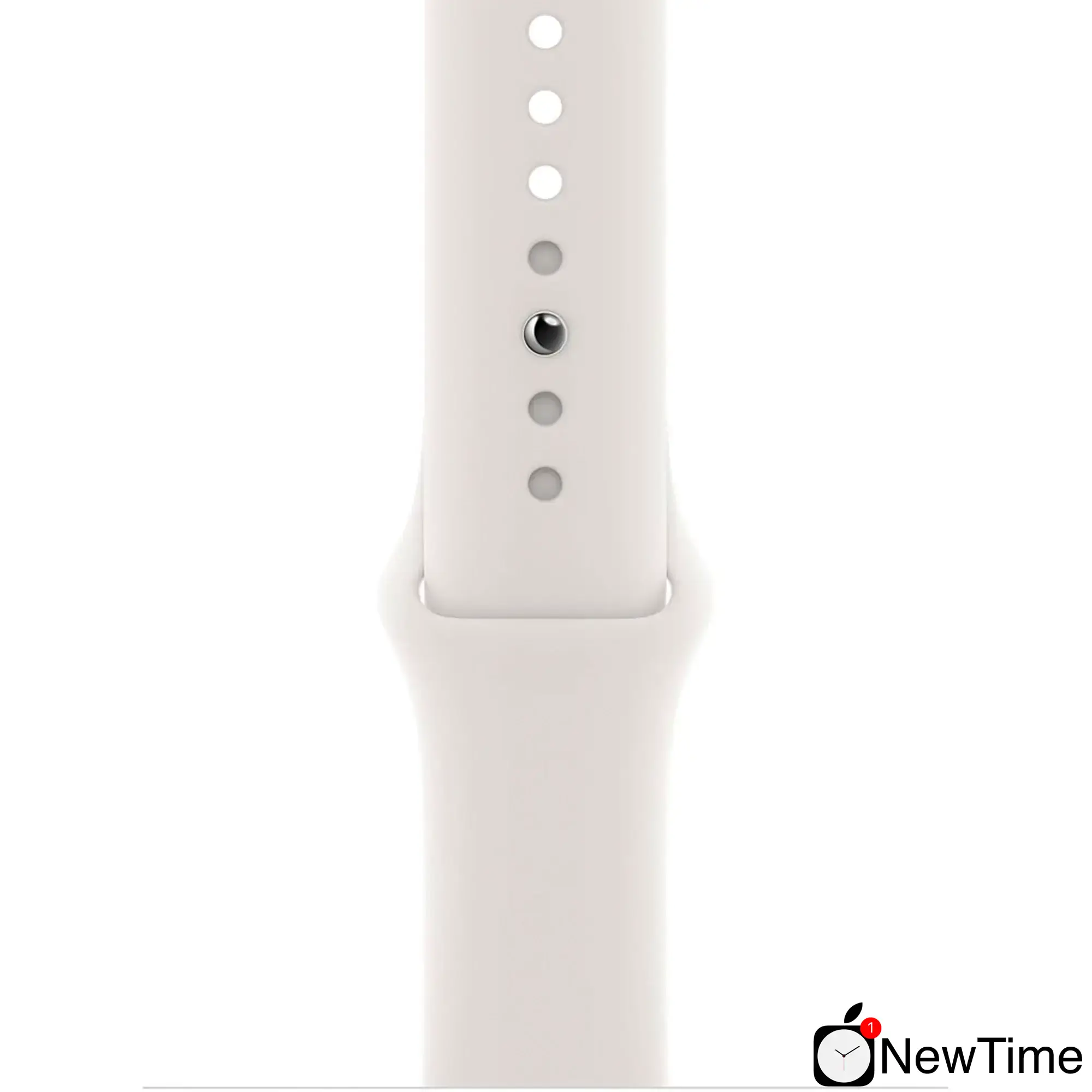 Apple Watch Series 6 GPS + Cellular 44mm Silver Stainless Steel Case with White Sport Band (M07L3, M09D3)